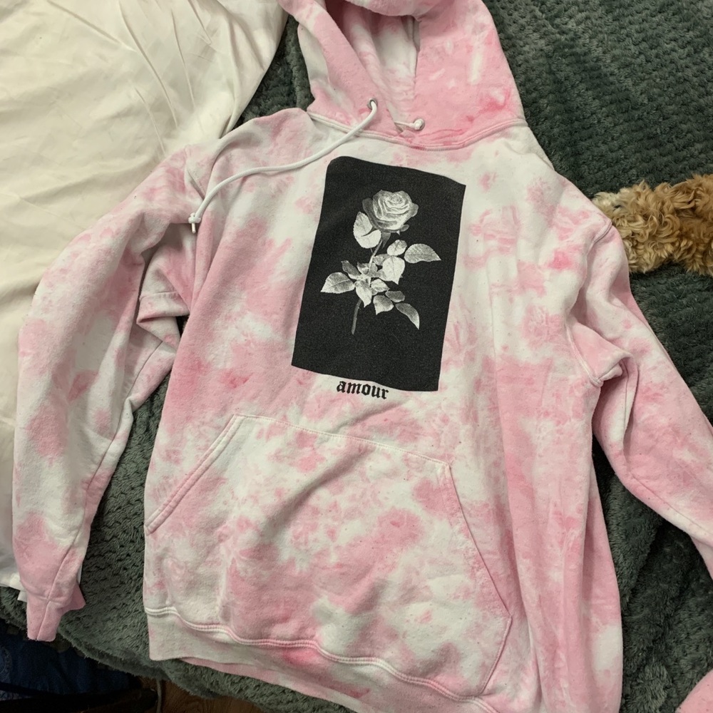 Rose tye dye sweatshirt